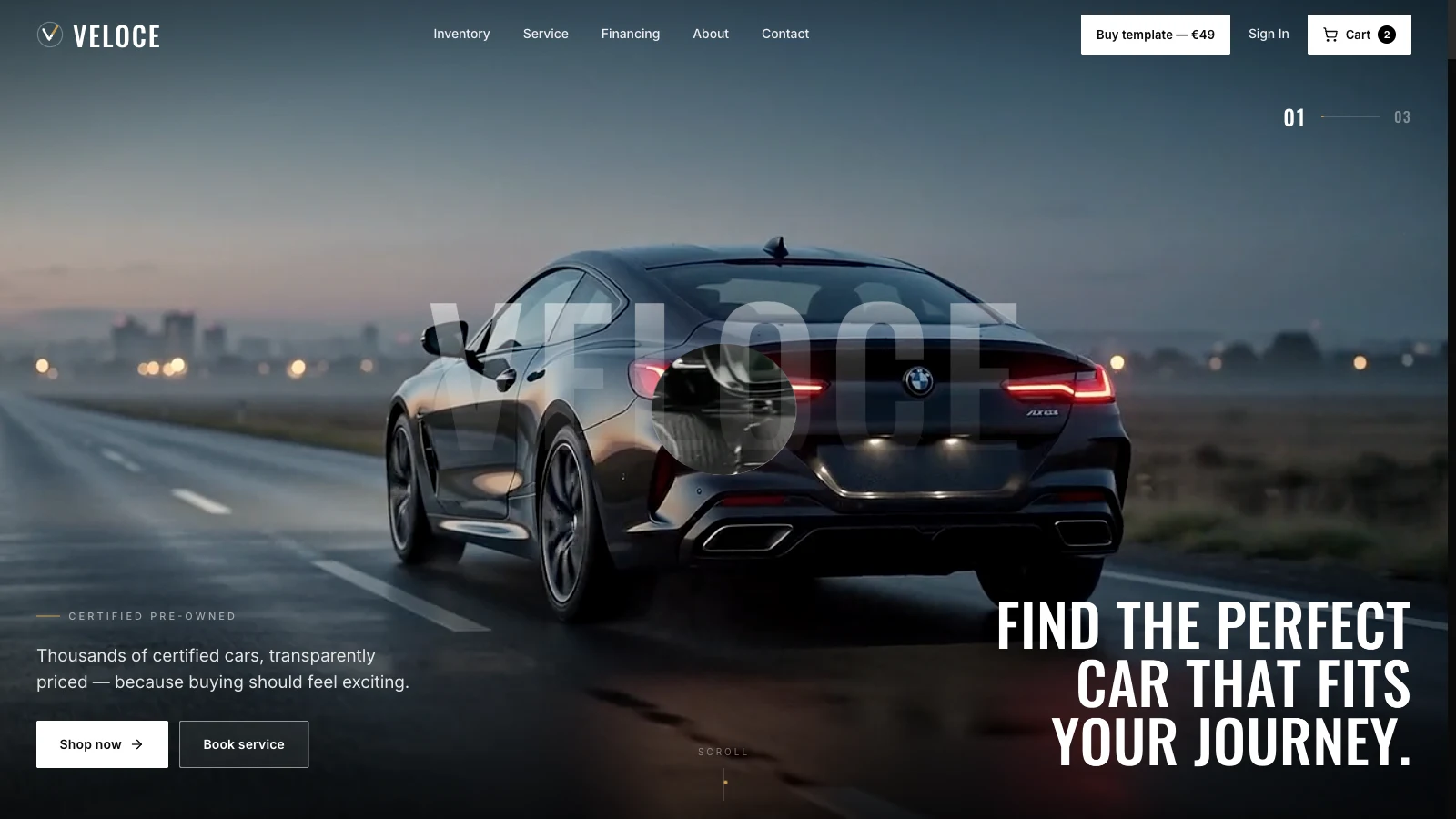 Veloce — Certified pre-owned dealership